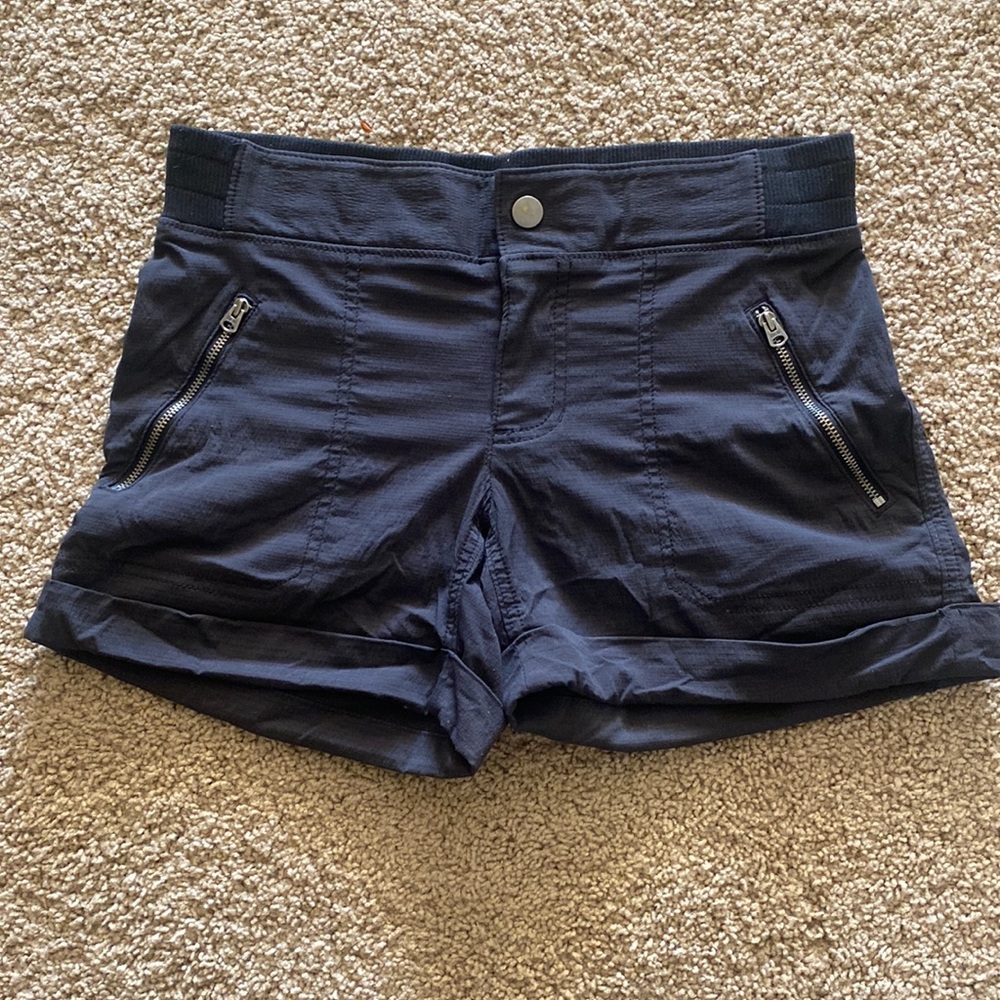 Athleta Black Zipper Pocket Short